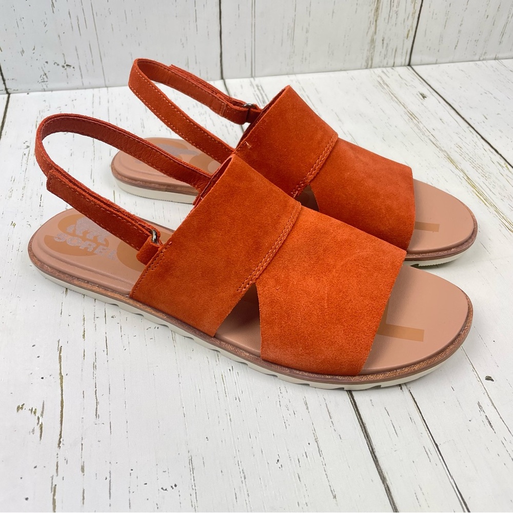 Sorel Ella ll Slingback Suede Leather Sandals - Picture 4 of 16